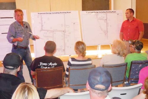Mark Segsworth, public works manager in the township of South Frontenac led two public meetings in Bellrock on May 7